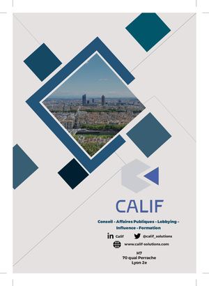 Livret - Présentation de CALIF