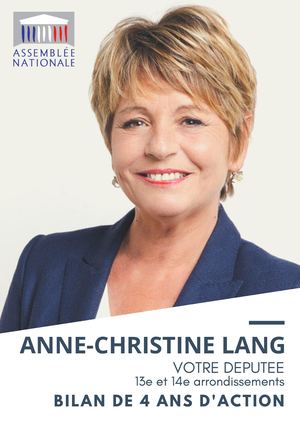 Bilan de mandat - Anne-Christine Lang, votre députée