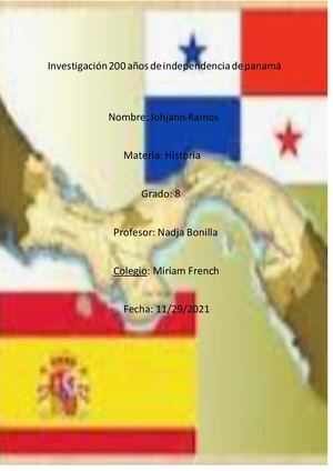 200 Años De Independencia De Panamá De España