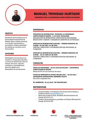 Curriculum Vitae Manuel Trinidad