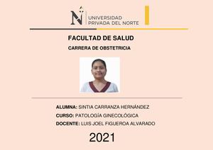 Portafolio Patología Ginecológica