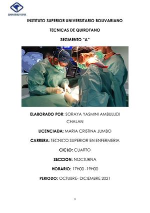 Revista Tecnicas De Quirofano