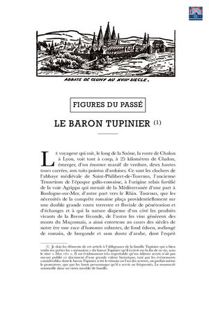 Bastide - Le Baron Tupinier (juin 1952)