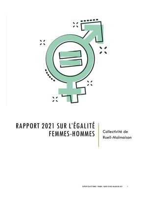 Rapport 2021 égalité Femmes-Hommes