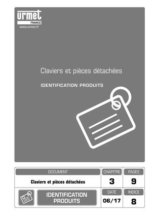 URMET - 2 - PIECES DETACHES - CLAVIER CODE