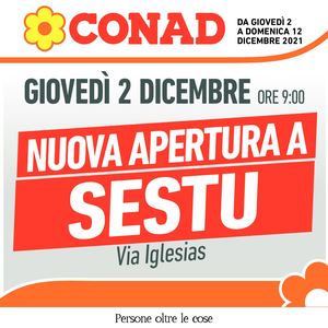 Volantino Conad Sardegna Apertua Sestu Nord Ovest 02 Dicembre 12 Dicembre