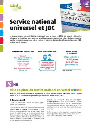 5 11 Service National Universel Et Jdc