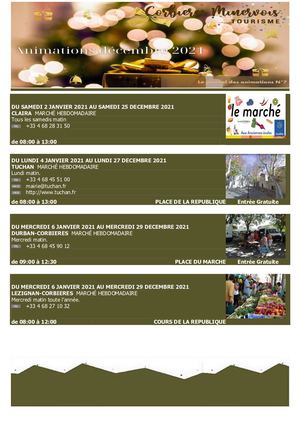 Animations Decembre 2021