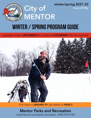 Mentor Recreation 2021-22 Winter/Spring Program Guide