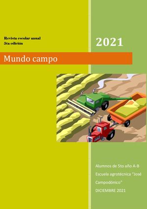 Revista Mundo Campo 5ta Edición 2021