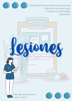 Lesiones De Diagnóstico Inmediato