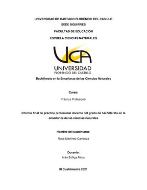 Informe Final Práctica Profesional