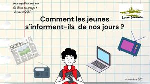 Comment les Jeunes s'informent-ils de nos jours ?