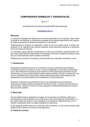 Ensayo Componetes Normales Y Tangenciales Stalin Pila