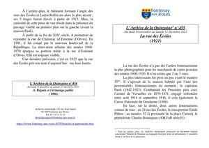 AMFAR A15 455 La rue des Ecoles vers 1921