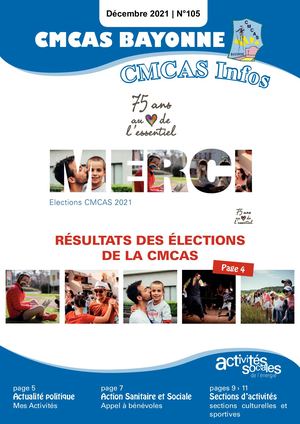 CMCAS Infos n°105 Décembre 2021