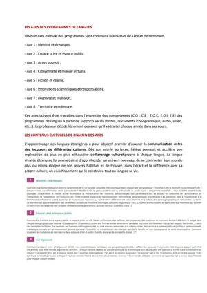 Présentation Espagnol LV2