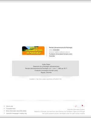 Desarrollo De La Psicologia En Latinoamerica