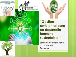 Cartilla Gestión Ambiental Para Un Desarrollo Humano Sostenible