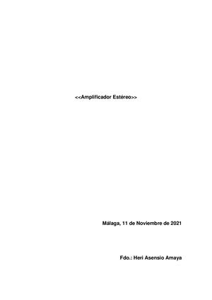 Amplificador Estereo 20W