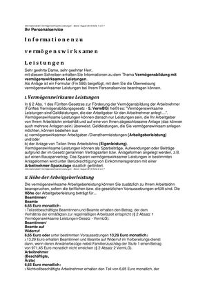 Vermögenswirksame Leistung Genossenschaft