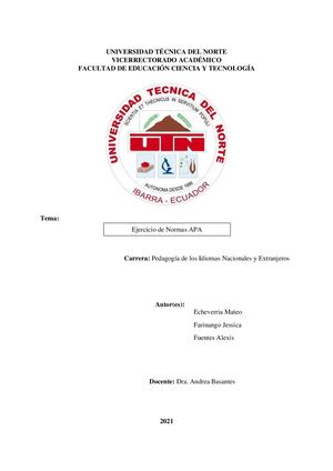 Ejercicio Referencias Apa