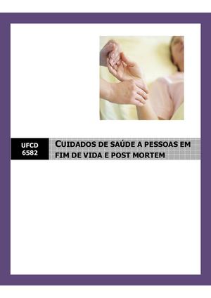Manual U5 Ufcd 6582 Cuidados De Saude A Pessoas Em Fim De Vida E Post Mortem
