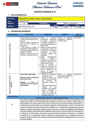 5º Com Actividad 13 Sesión 4