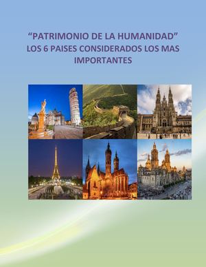 Patrimonios de la Humanidad_Proyecto Final