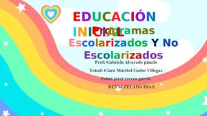 Programas No Escolarizados Exposición