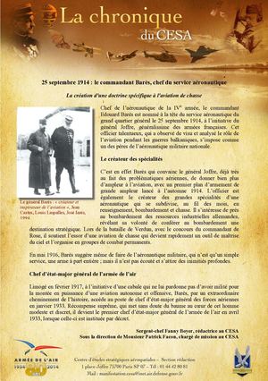 25 Septembre 1914 - Le Commandant Barès, Chef Du Service Aéronautique