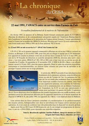 22 Mai 1991 Awacs