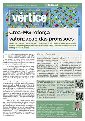 Vértice Prestação de Contas - Crea-MG reforça valorização das profissões