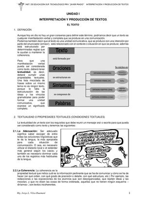 Guía Textos Unidad 1