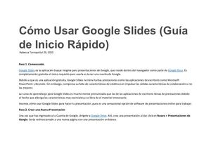 Cómo Usar Google Slides (Guía De Inicio Rápido)