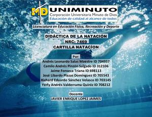 CARTILLA DIGITAL - DIDÁCTICA DE LA NATACIÓN