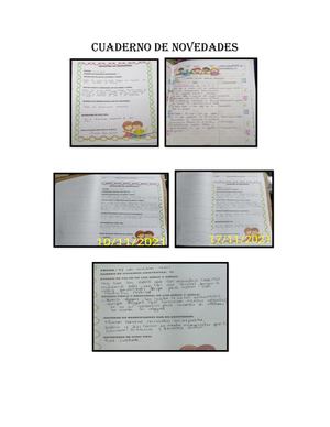 Cuaderno De Novedades