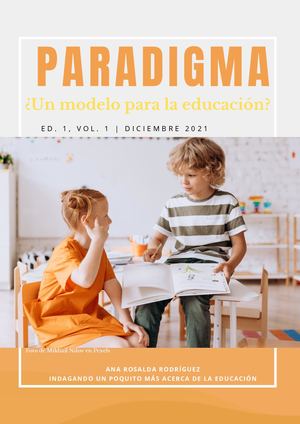 Paradigma ¿Un modelo para la educación?