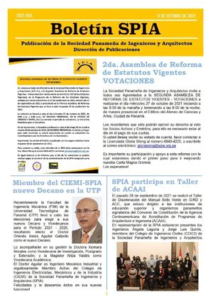 Boletín Spia #34 Octubre 11´ 2021