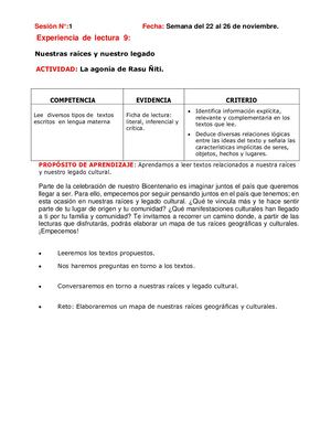 L J N° 28 La Agonía De Rasu ÑIti 3°