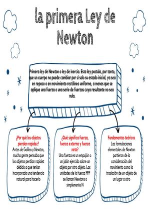 Organizador Grafico Ley De Newton