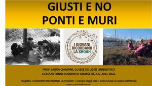 Giusti e no. Ponti e muri