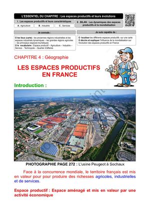 COURS - Les Espaces Productifs