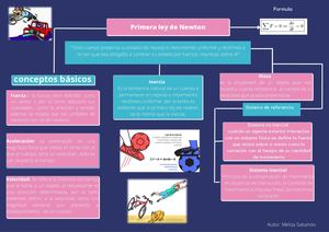 Organizador Grafico Primera Ley de Newton Meliza Sabando