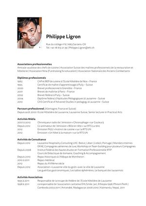 Cv Philippe Ligron F