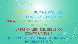 La Biógrafia De Eugenio Espejo