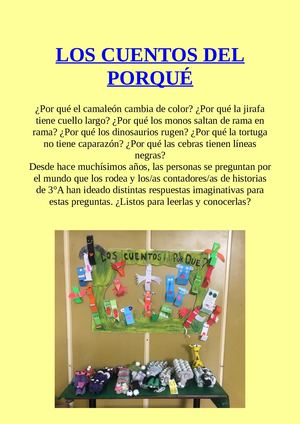 Los Cuentos Del Porque