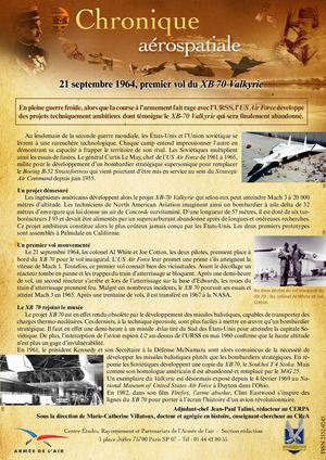 21 Septembre 1964 XB 70