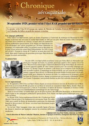 30 Septembre 1929 _opel