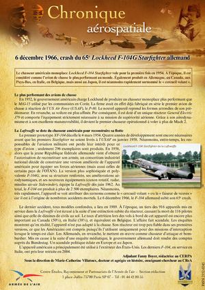 6 Décembre 1966 Crash Lockheed